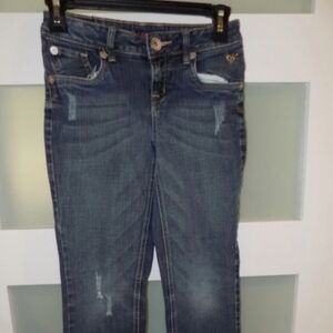 JUSTICE SIMPLY LOW STRAIGHT LEG JEANS SIZE 10R GIRL'S
